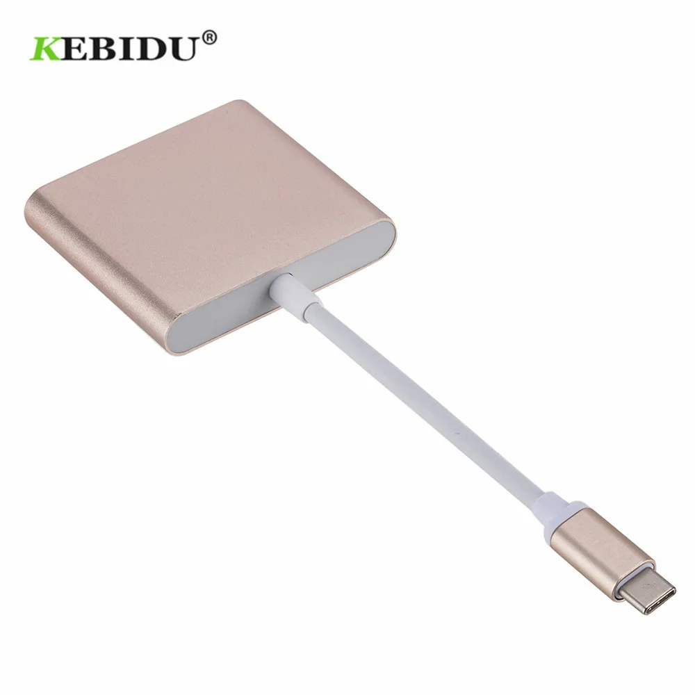 Конвертер USB C Type-To 3 0/Type 4K для Macbook Pixel Type-c адаптер KEBIDU USBC 1 | Электроника