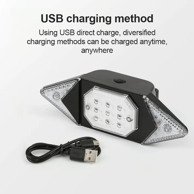 

LED Bicycle Light USB Smart Remote Control Indicator Bicycle Rear Tail Light Laser Turn Signal Light Warning Light