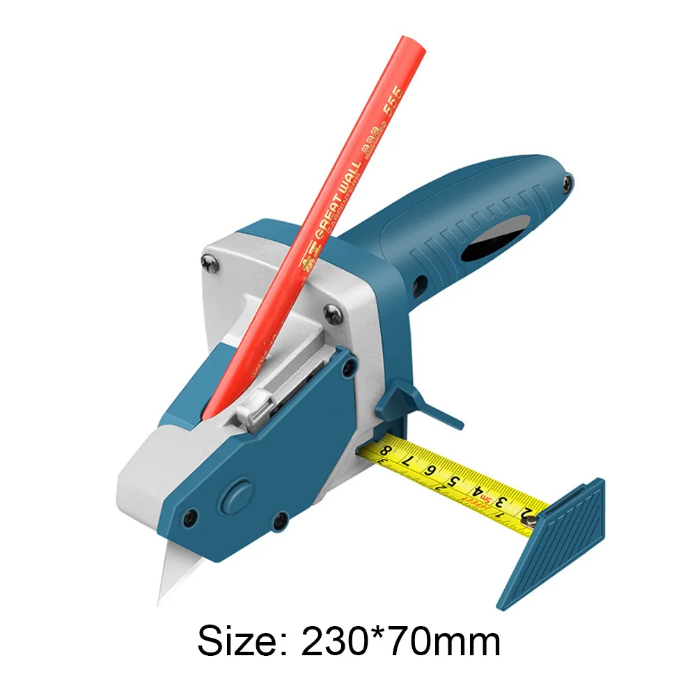 

Handheld Gypsum Board Cutting Tool Drywall Artifact Tool with Tape Measure Woodworking Scribe Cutting Tools