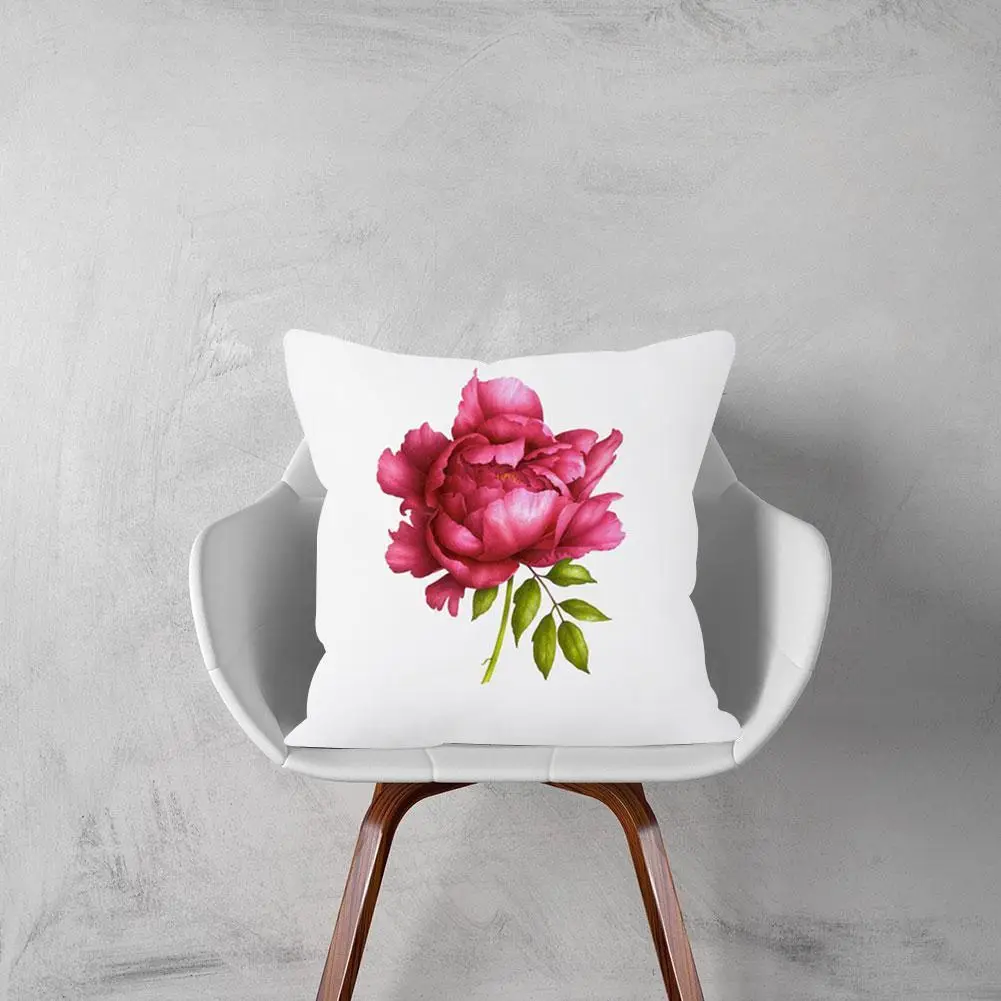 

Rose Flower Decoration Pillowcase Beautiful Rose Printed Polyester Pillowcase Pillowcase Pillowcase