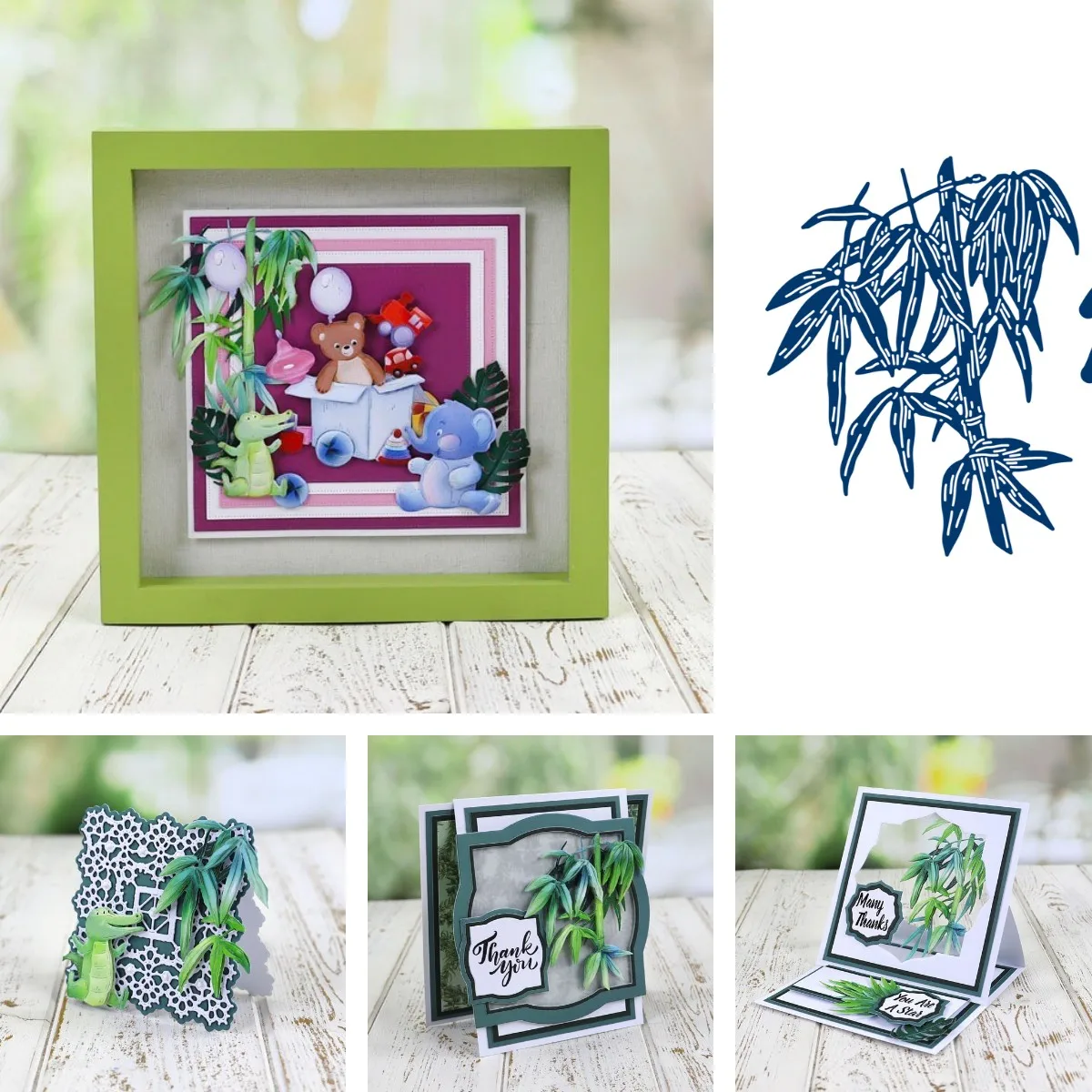 

Plant Bamboo Leaves Die New Arrival 2021 Metal Cutting Die Scrapbooking DIY Decoration Craft Embossing Stencil Make Albums