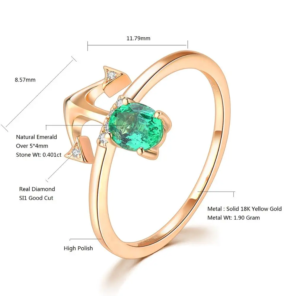 Кольцо обручальное с натуральным Изумрудом и настоящим Рубином для женщин |