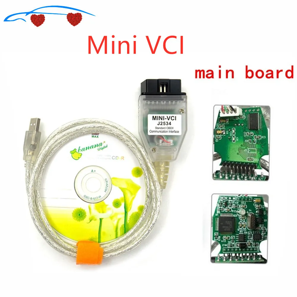 Последняя V10.30.029 мини vci Интерфейс для T YOTA Techstream J2534 OBD2 OBDII диагностический