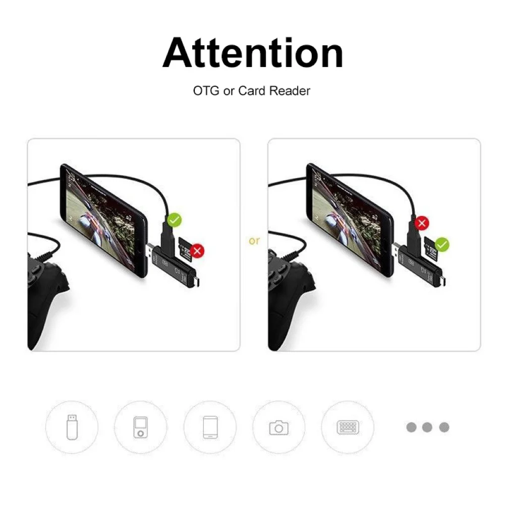 Многофункциональный Micro USB 2,0 тип-c TF цифровой считыватель карт OTG адаптер для Android телефона ноутбука Macbook