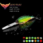 WALK FISH, 70 мм75 мм, плавающий воблер, рыбная приманка вобблер, рыболовные приманки с объемными глазами, искусственная, жесткая, для рыбалки, свимбейт, Рыболовный инструмент