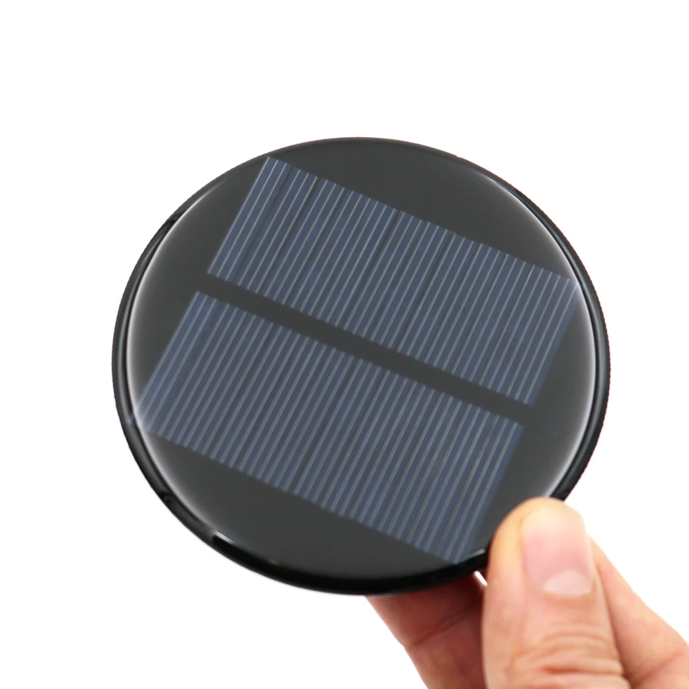 Solar Cell 6V 80mA 80MM Mini Polycrystalline Silicon Panel DIY Module Circle Round Power Epoxy Board | Электроника