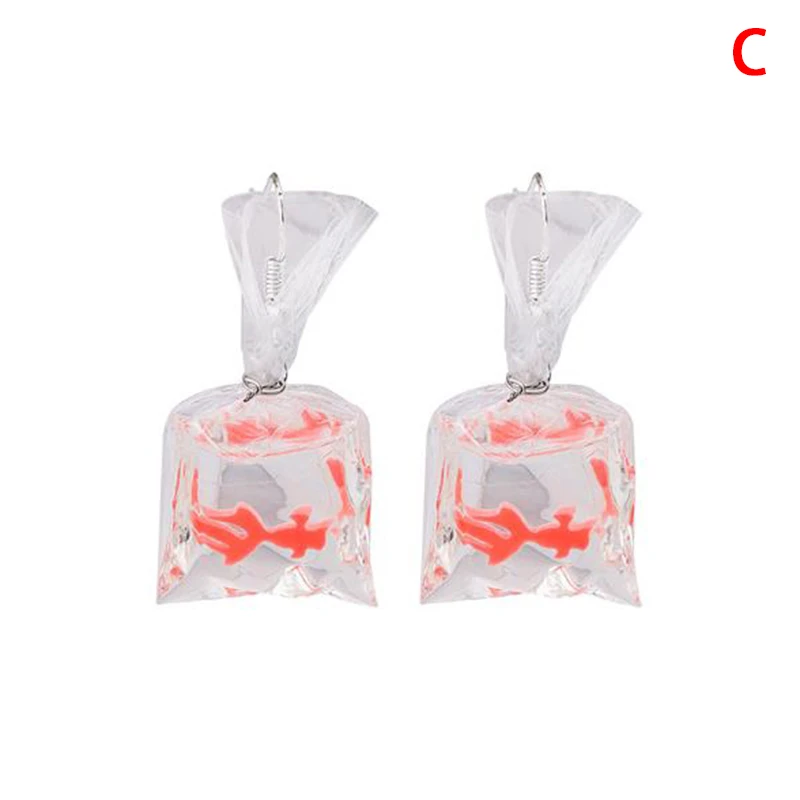 

1Pair Anti Allergy Graceful Joker Eardrop Trendy Koi Fish Water Bag Dangle Earrings For Women Girls Party Gift Decor