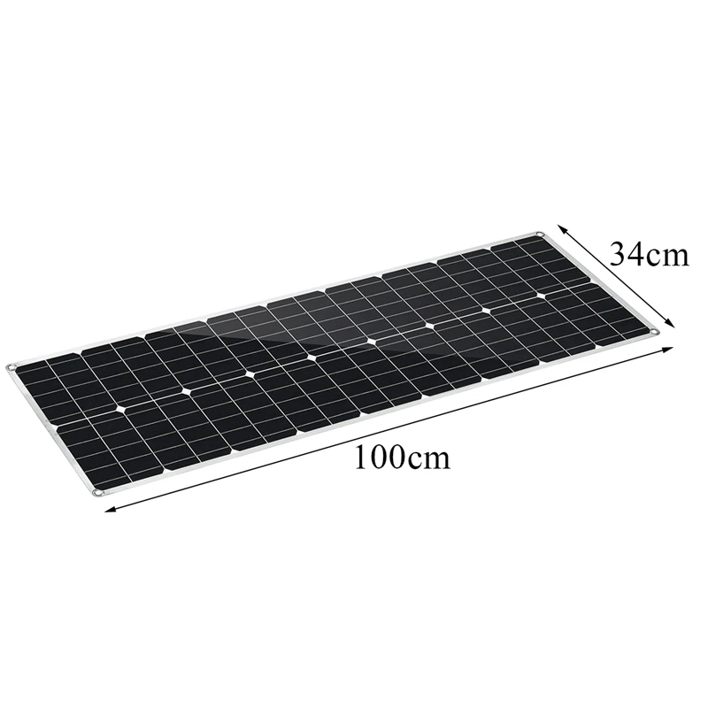 Harga 300W Panel Surya 18V Fleksibel Tahan Air Panel Surya Sistem Surya Kit Baterai Pengisi Daya Surya Untuk Rumah Luar Ruangan Mobil RV