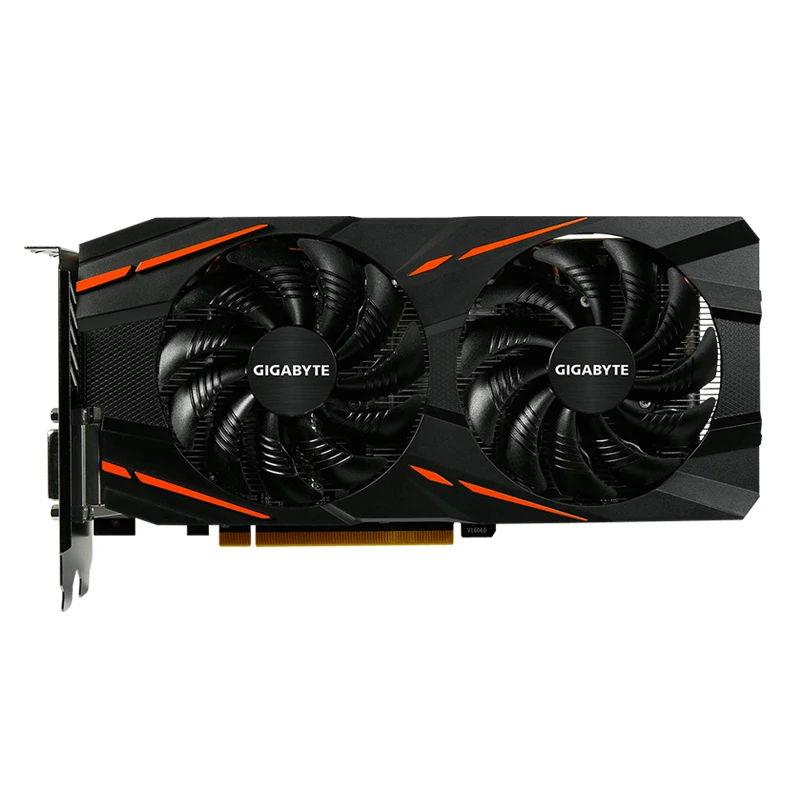 Видеокарта Gigabyte Radeon RX 580 Ga mi ng 8G mi на базе интуитивно понятной видеокарты AORUS 256 Bit 8 GB WINDFORCE 2X с 90 мм лопастным вентилятором