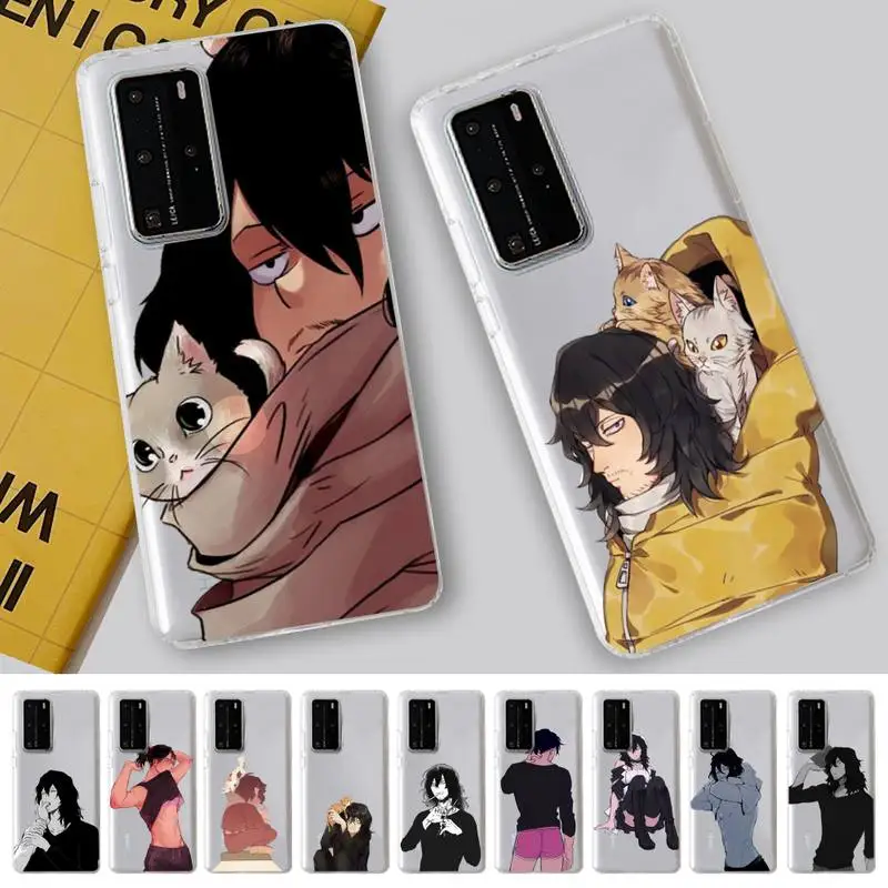 

Eraser head Shota Aizawa My Hero Phone Case For Huawei P 20 30 40 pro lite Psmart2019 Honor 8 10 20 Y5 6 2019 Nova3E