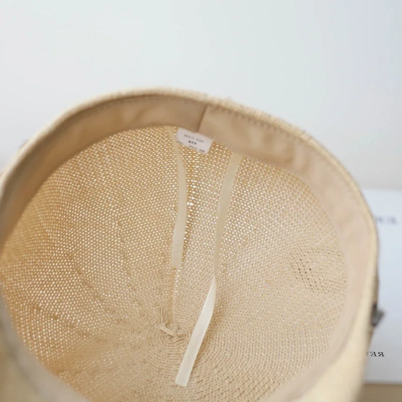 

Women Summer Short Brim Newsboy Cap Breathable Octagonal Cap Washable Straw Hats For Women Beach Sun Hat Boina Berets Casquette