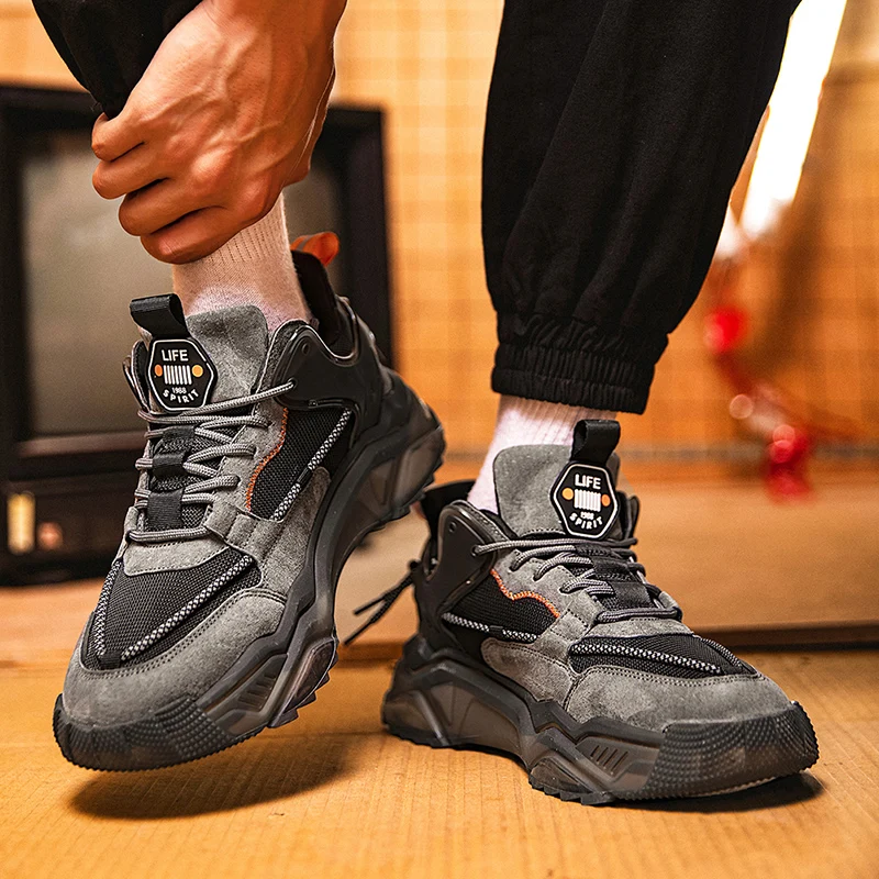 

Lcxmnd winter Plush Korean daddy shoes leather casual men's shoes fashion versatile men's shoes snow boots cotton shoes