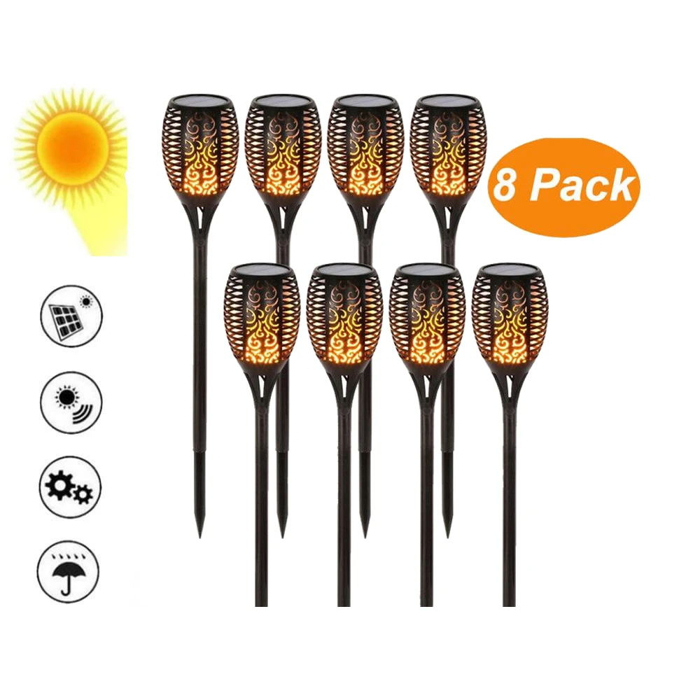 

2-16 pcs Garden Light Tuinverlichting LED Light Control Solar Flame Light Outdoor Waterproof Garden Torch Lamp lanterns camp tor