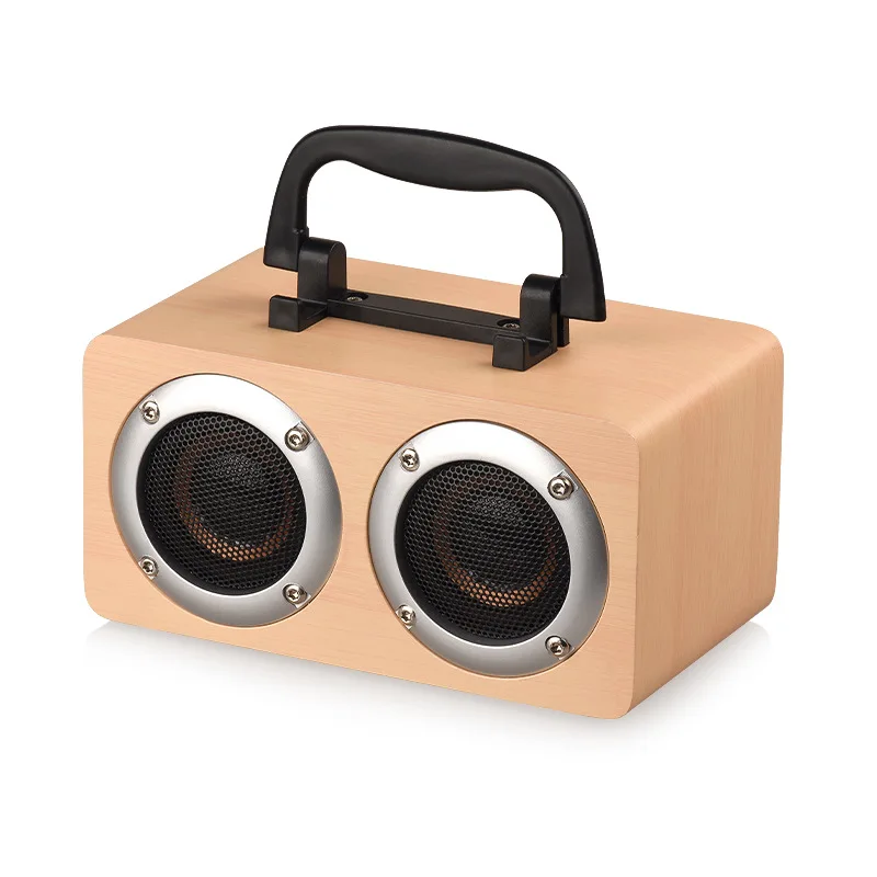 

New W5B wireless bluetooth speaker portable portable bluetooth speaker smart creative wooden bluetooth speaker