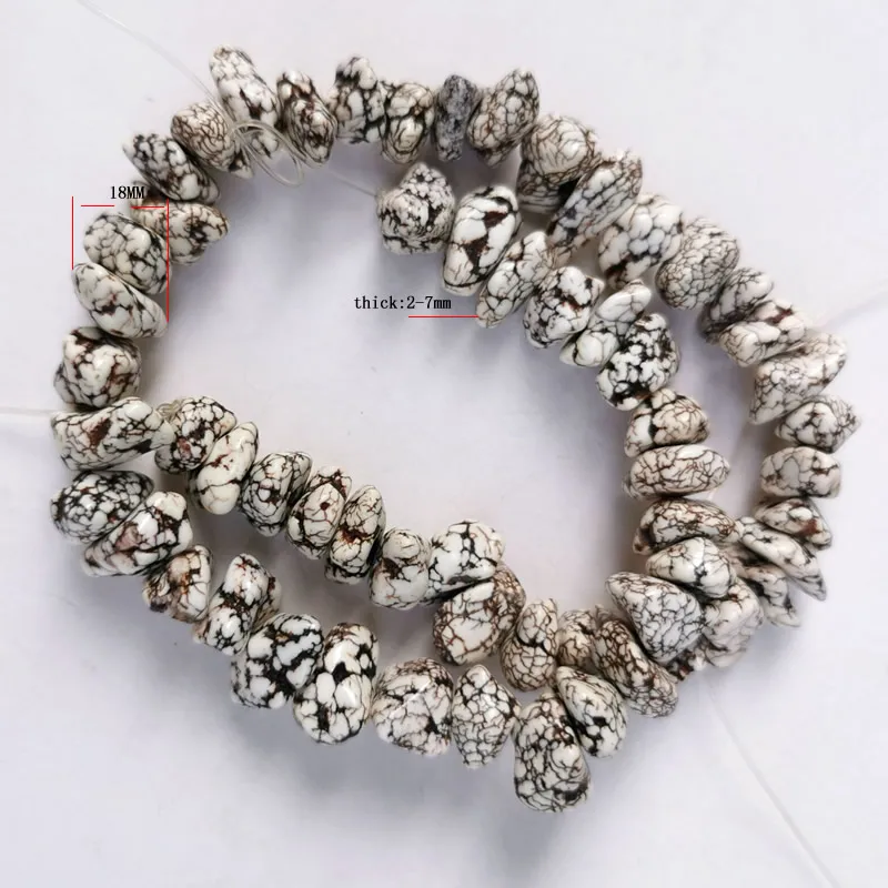 Бесплатная доставка гравия свободной формы натуральная бирюза камень Бусины в