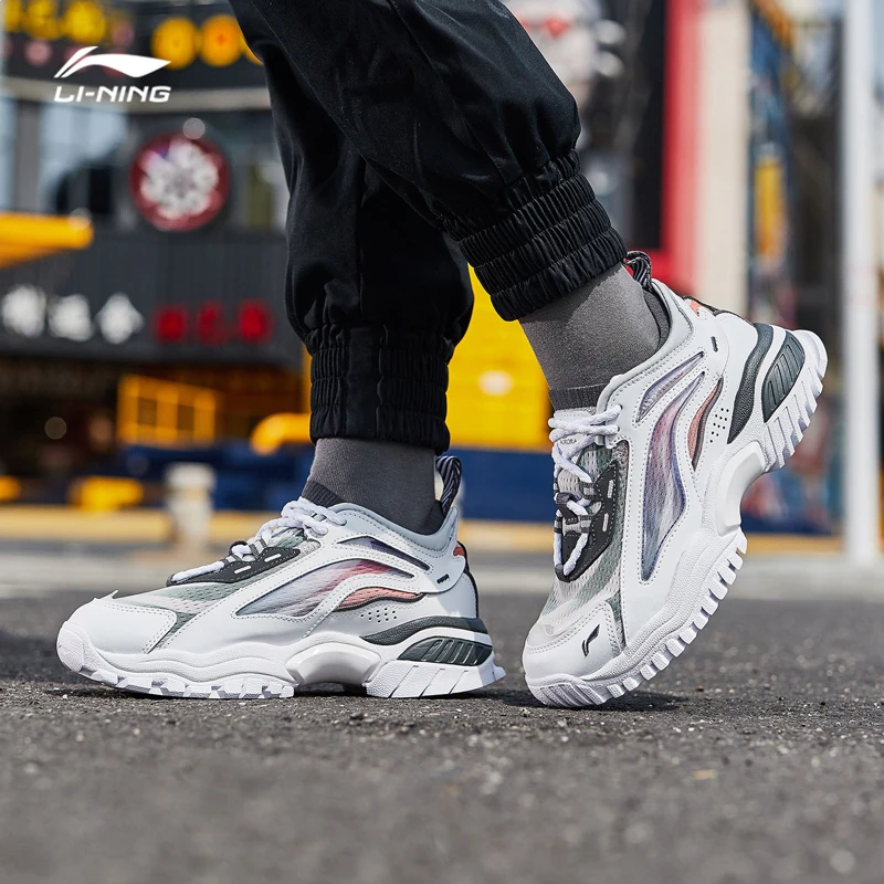 Li-Ning/Женская обувь AURORA WINDWALKER, стиль жизни, Ретро стиль, прочная подкладка, спортивная обувь для фитнеса, удобные кроссовки AGLP108 YXB318