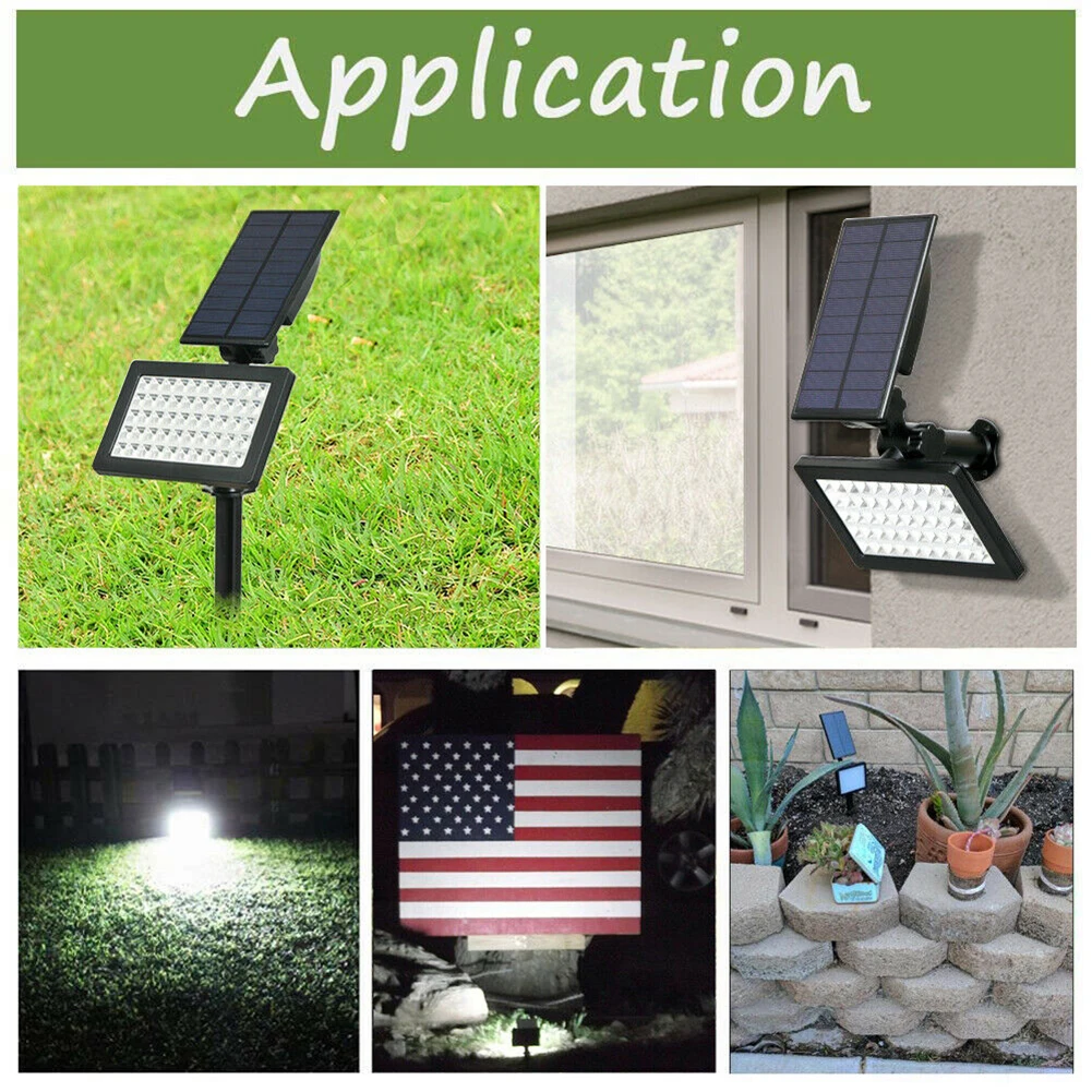 Солнечная энергия 48LED Точечный светильник ландшафтный s уличный садовый животный