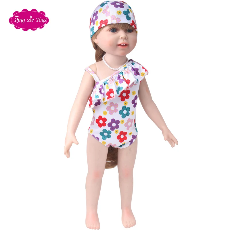 Платье для куклы 18 дюймов американская игрушка летняя одежда купальник + шляпа