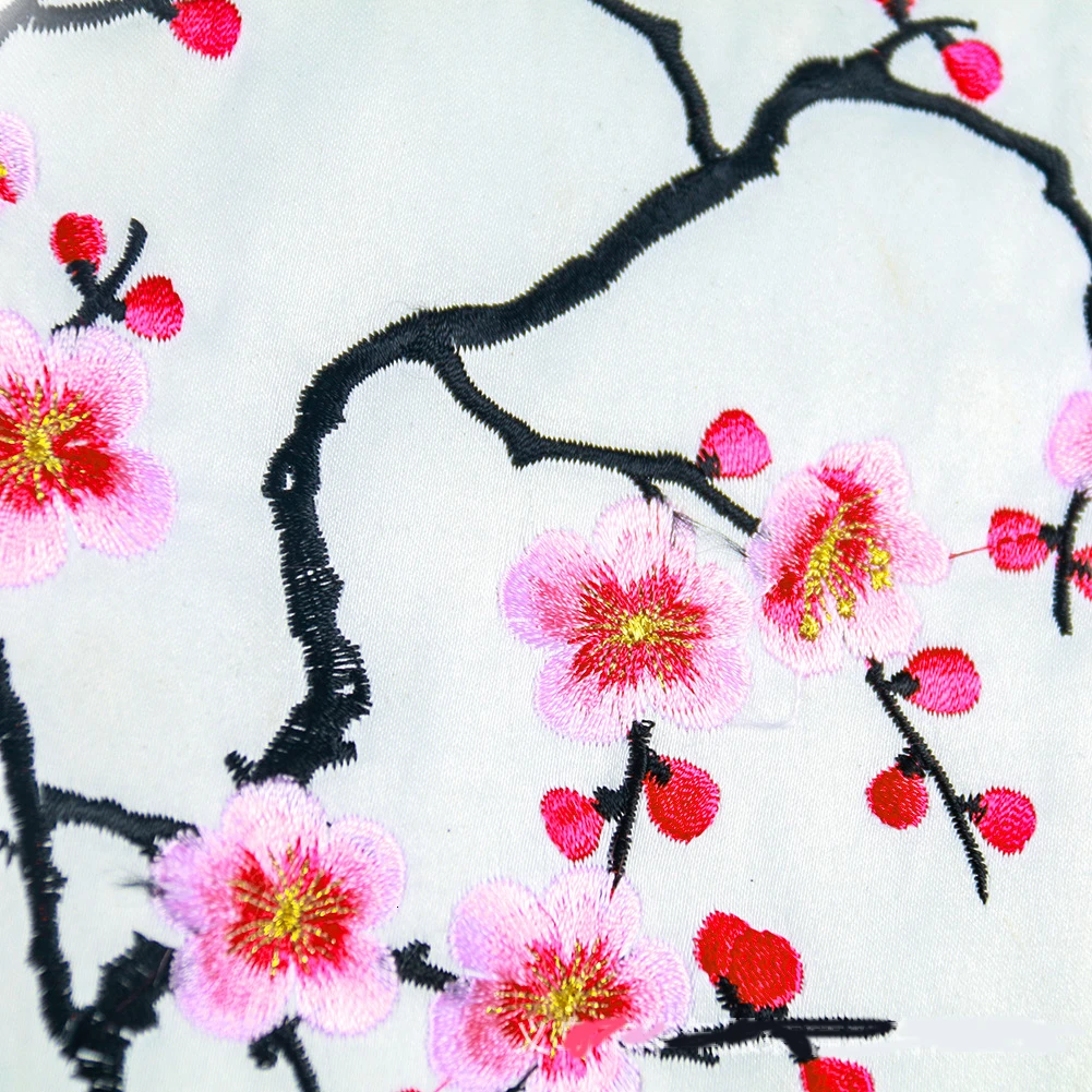 Вышитые нашивки с большим цветком сливы тканевые занавески для диванов окон на