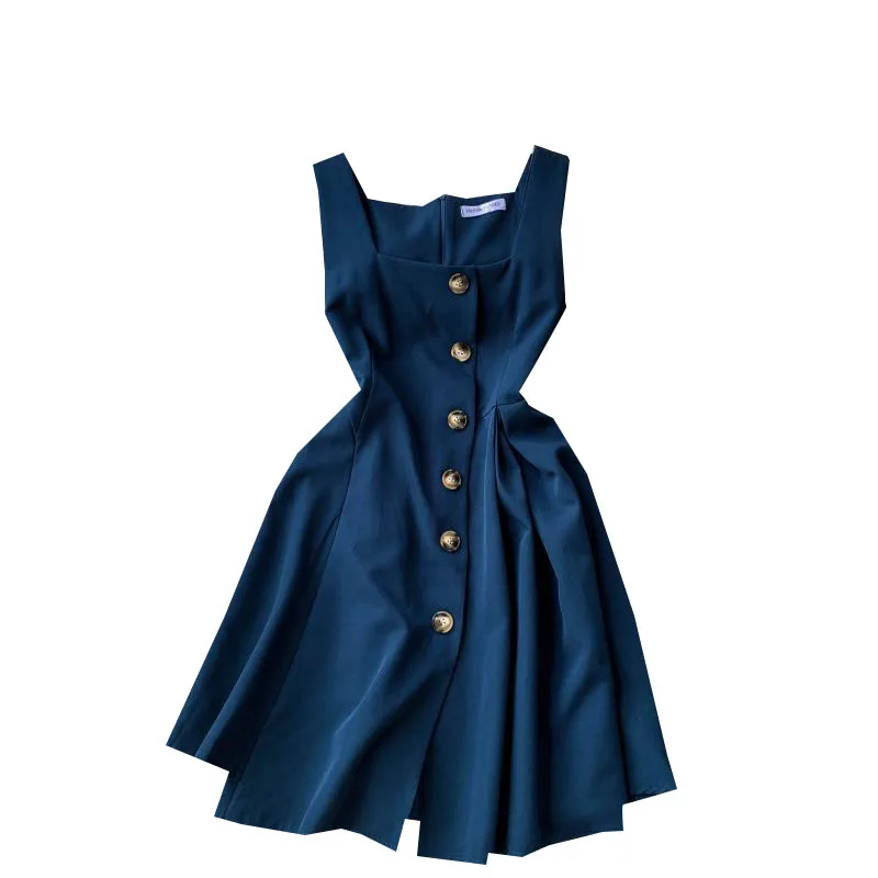 Женское винтажное платье без рукавов FMFSSOM облегающее однобортное в стиле ретро с