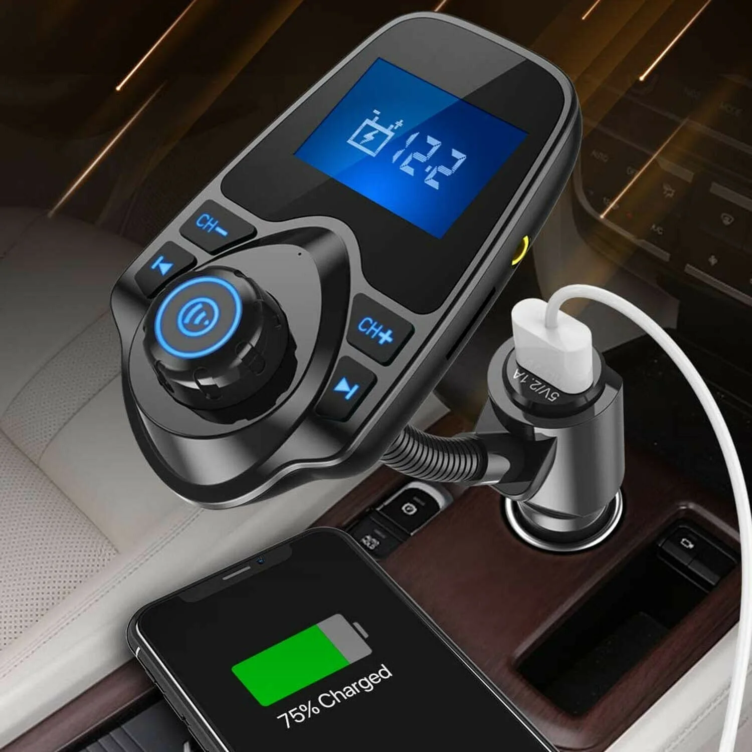 

Wireless Bluetooth FM Car Transmitter MP3 Player USB Charger Handsfree Kit vehicle electronics