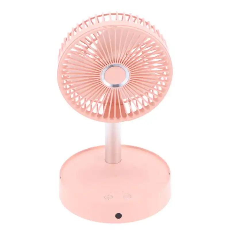 

Folding Fan USB Charging Pink Electric Retractable Fan Summer for Outdoor