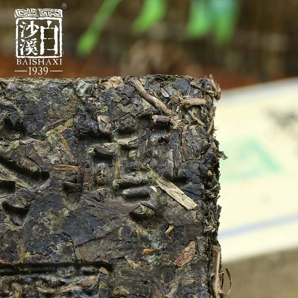 Baishaxi yr Hei Zhuan Cha Anhua Темный чай кирпич 400 г