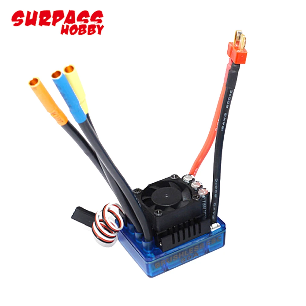 RC Водонепроницаемый 4068 1700/1900/2050/2650KV бесщеточный двигатель с 120A Brushless ESC и