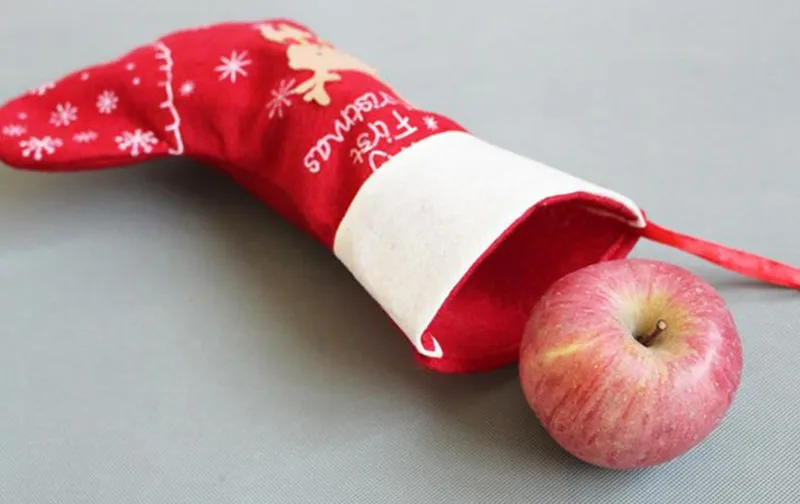 Новогодние и Рождественские Подвески чулки украшения рождественские для дома