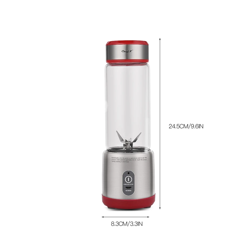 

Cordless Electric Fruit Juicer Wireless Rechargeable Fruit Vegetable Mixing Blender Home Picnic Camping Juice Smoothies Maker 31