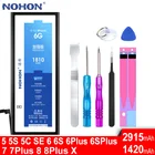 Оригинальный аккумулятор NOHON для Apple iPhone 5 6 S 4S 5C SE 5S 6 S X 10 7 8 Plus 7Plus 8 Plus, новый аксессуар для замены