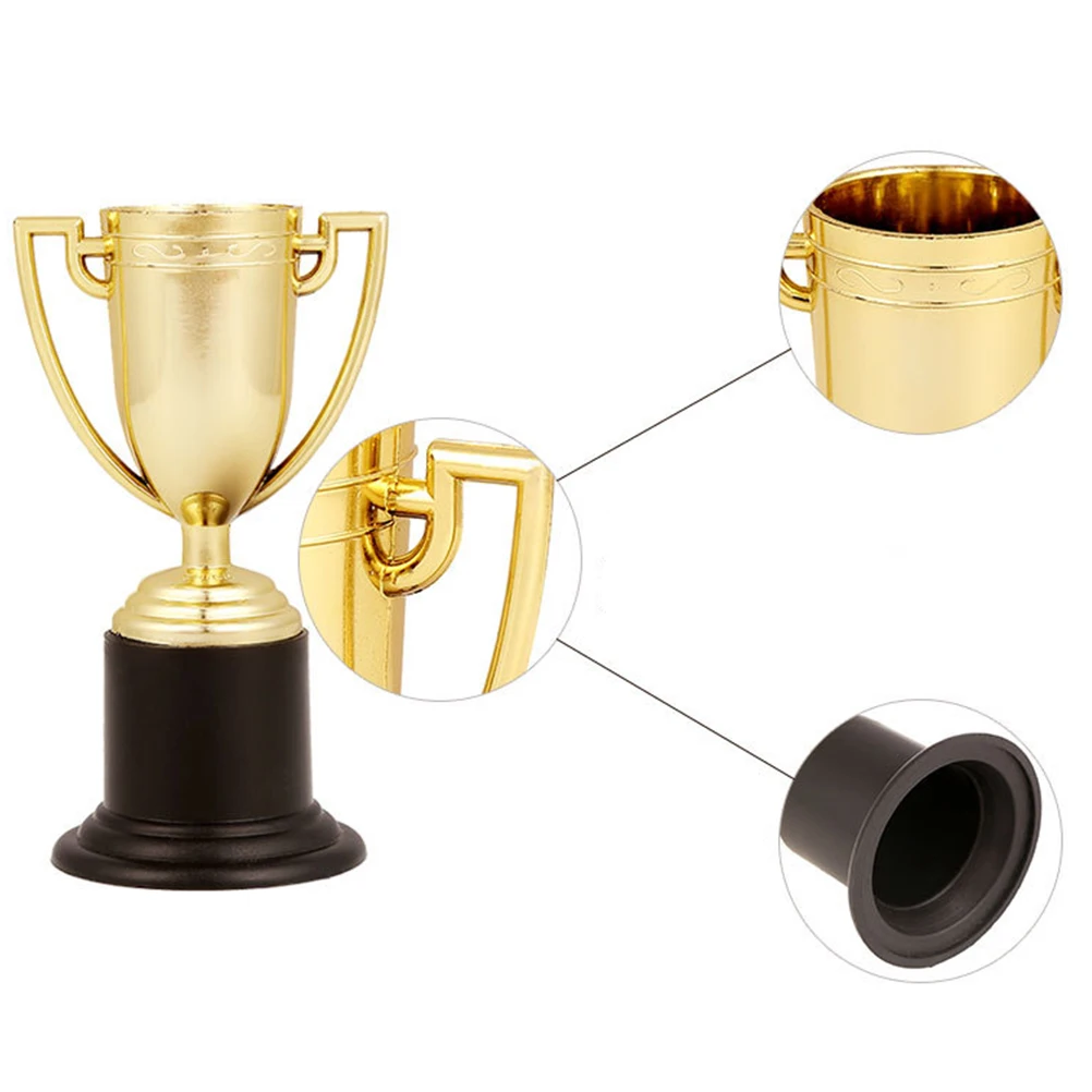 16pcs Mini Award Trophy Cup Shaped Creative Plastic Trophies Reward Prizes Students Sports Competition Celebrations | Спорт и