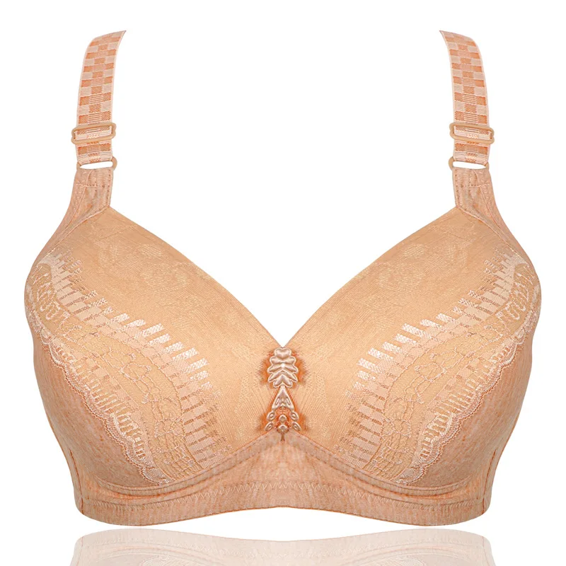 

Flowers Brassiere Wire Free Bralette Woman Big Size Br Wireless Bras Plus Size Sexy Push Up Braa Plus Size 40-48 D E Cup