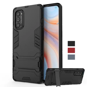 for oppo reno 4 3 pro case cover reno2 z reno 2 2z 2f robot holder stand shockproof bumper armor phone case for oppo reno 4 pro free global shipping