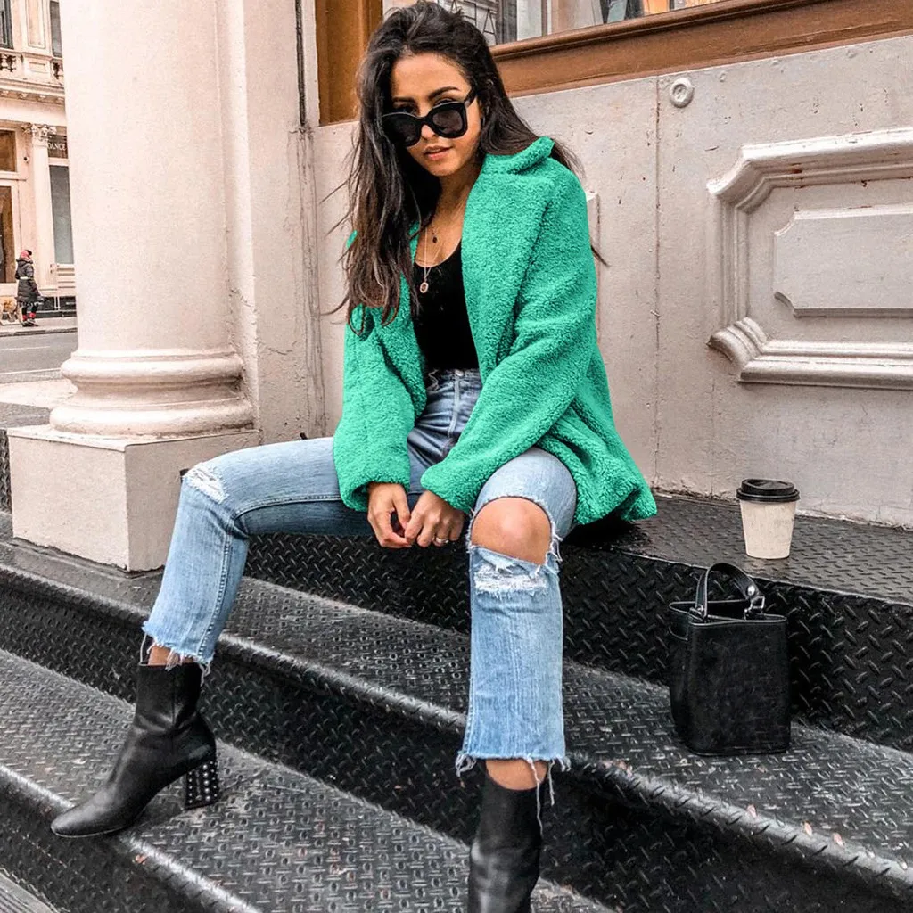 Зимняя женская шуба Chaqueta mujer, большие размеры, одноцветная шуба из искусственного меха норки, шуба из искусственного меха, шуба из лисьего меха Colete Feminino