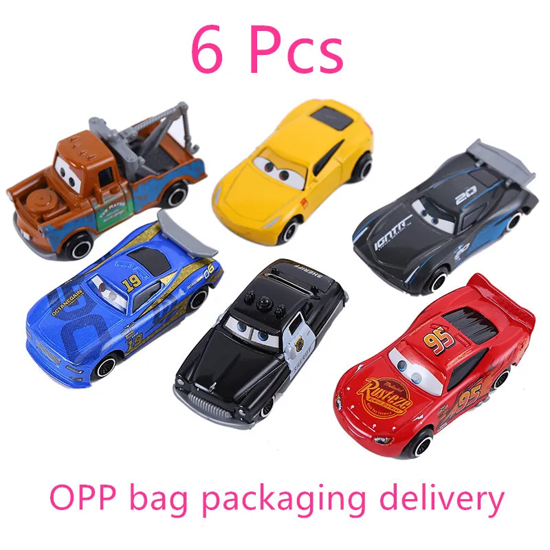 7 шт./компл. disney Pixar машина 3 Lightning McQueen Джексон Storm Материал Мак дядя грузовик 1:55 литья металла модель автомобиля - Цвет: Красный