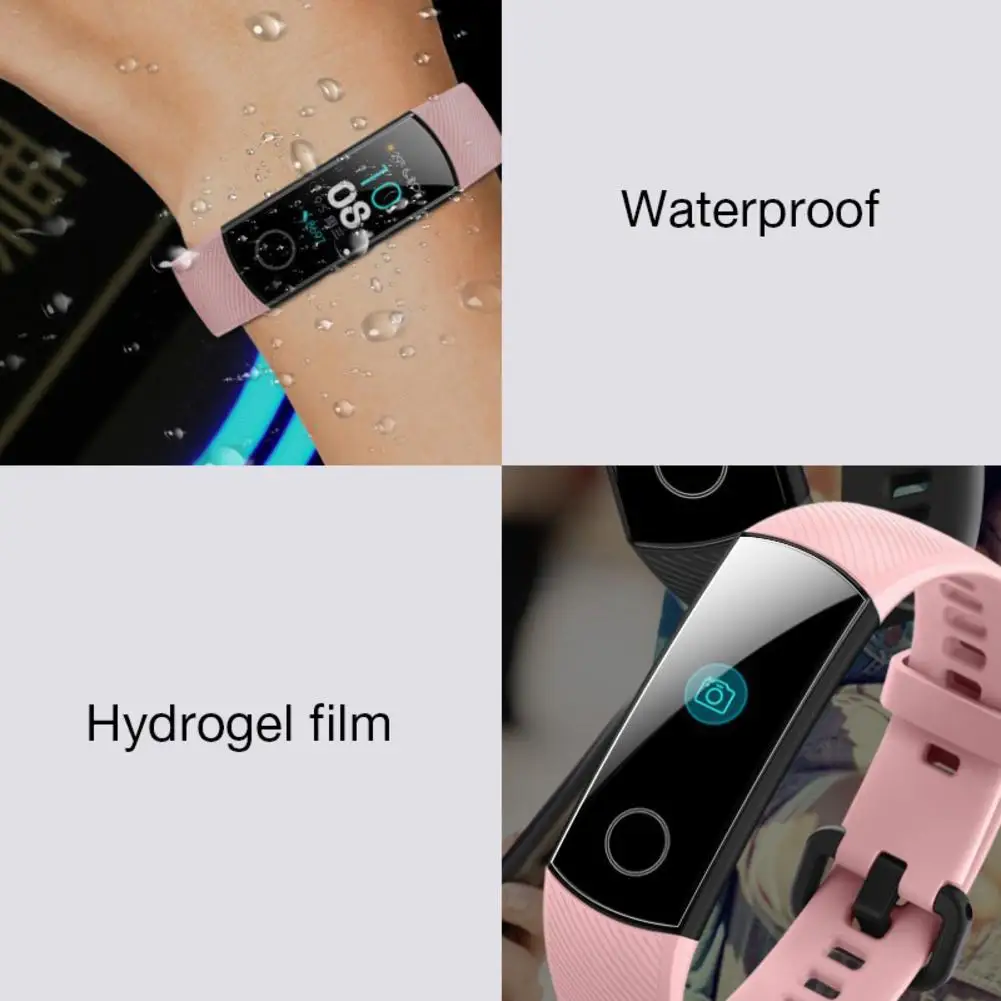Для Honor Band 5 Смарт-браслет пленка полноэкранная Водонепроницаемая анти-отпечатков пальцев Гидрогелевая пленка для браслет на память 5 пленка протектор