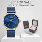 Часы наручные NAVIFORCE Мужские кварцевые, брендовые простые деловые водонепроницаемые из нержавеющей стали, с коробкой