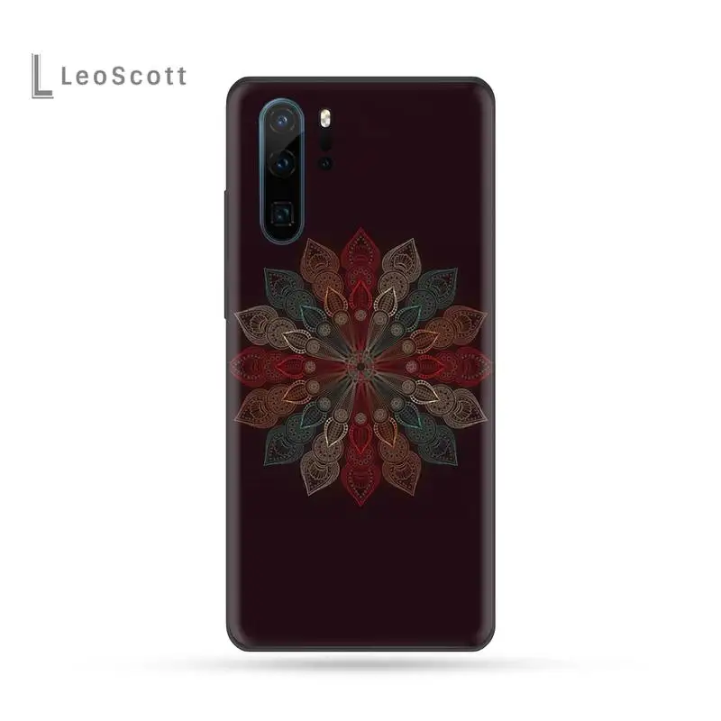 

Color mandala Phone Case For Huawei P40 P20 P30 lite Pro P Smart 2019 Mate 40 20 10 Lite Pro Nova 5t