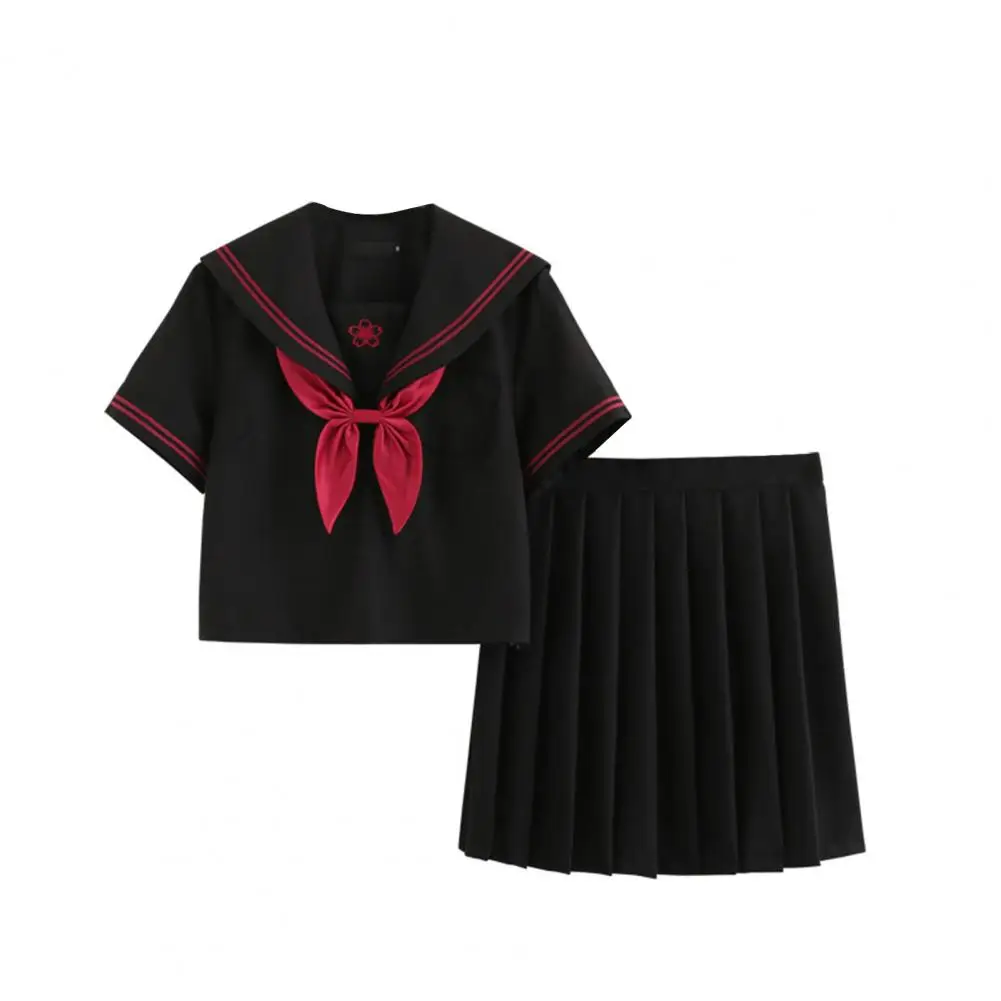 

Women's JK Uniform Japanese Style Anti-wrinkle Soft Fabric Adjustable Waist Anime Women's Sailor Suit School Party Suit japanese