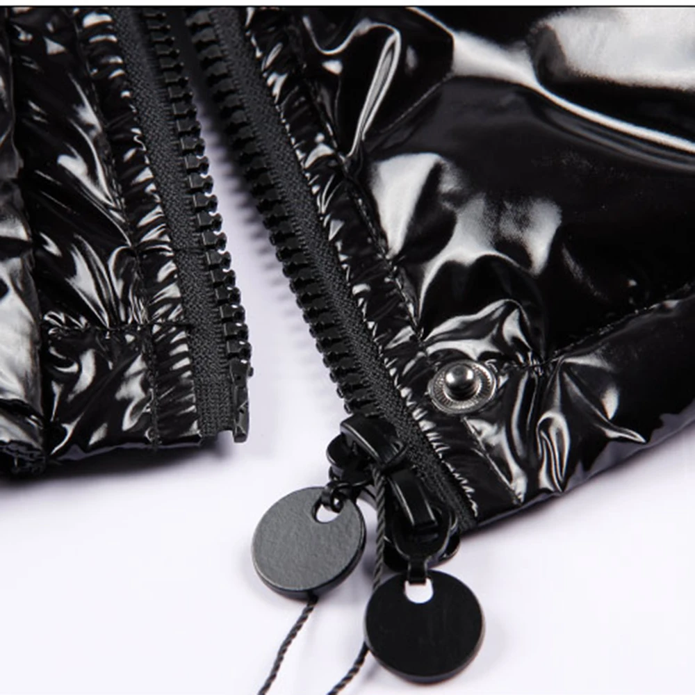 MAOMAOKONG зимняя длинная куртка на белом утином пуху с воротником из натурального