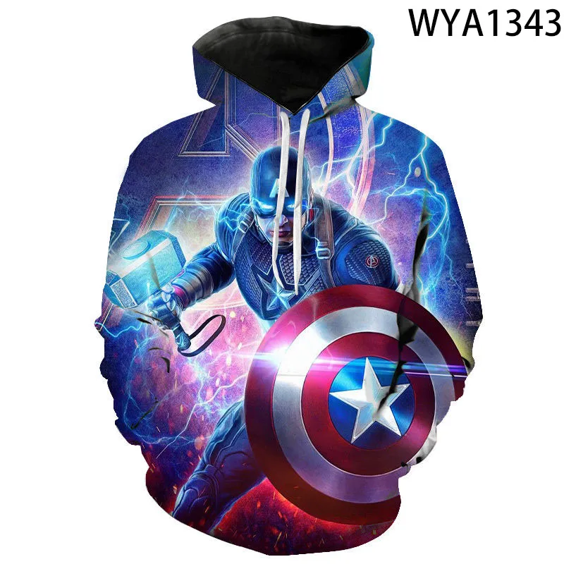 

Fashion Men Women Children Sweatshirts America Movie Hoodies 3D Printed Streetwear Pullover Long Sleeve Boy Girl Kids Jacket