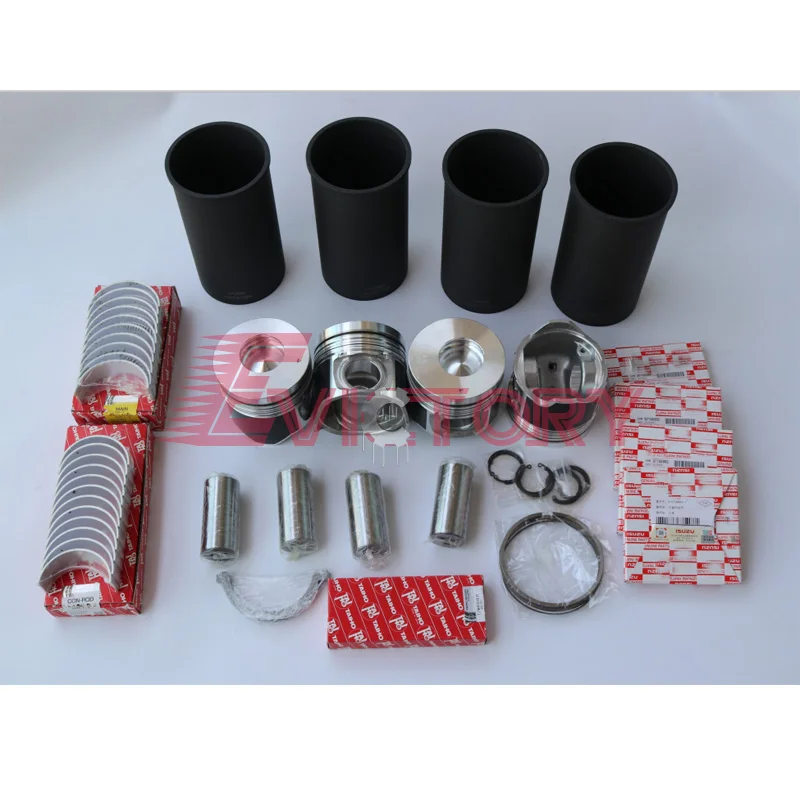 

For ISUZU 4HE1T 4HE1-T crankshaft rebuild kit conrod pump piston liner gasket