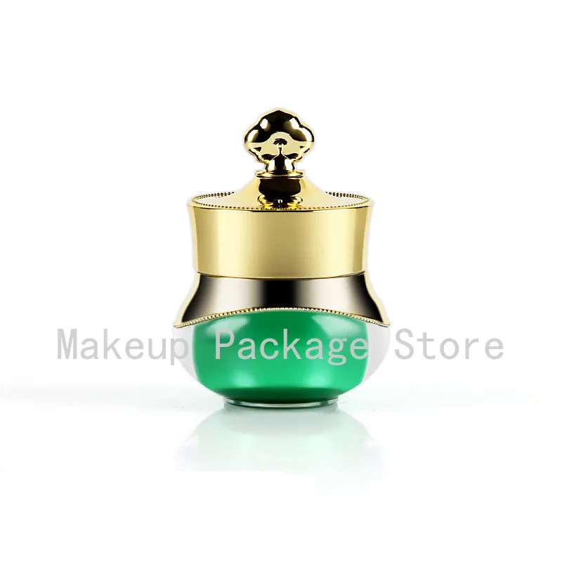 

5g 20pcs Empty Cosmetic Acrylic Crown Cream Container,DIY Purple/White/Pink/Green Portable Jar, Professional Facial Cream Bottle