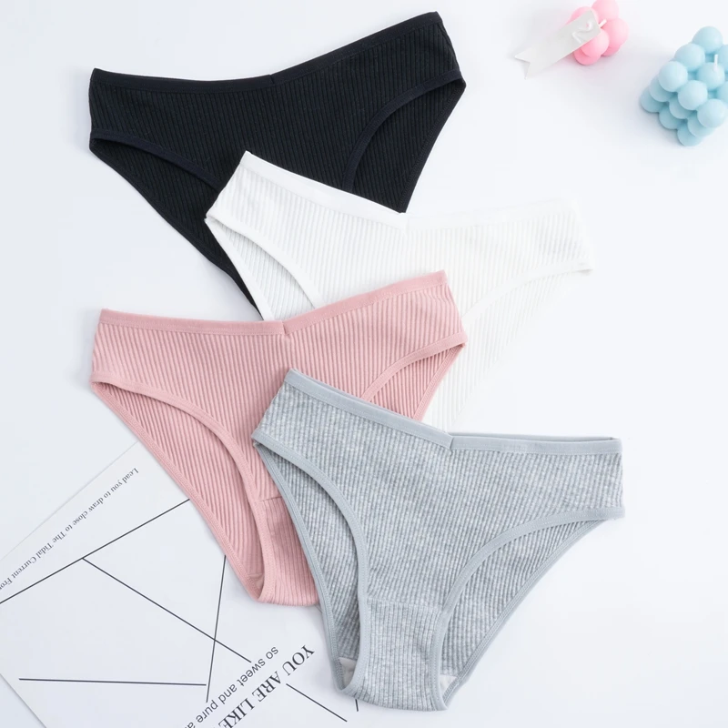 

Cotton Panties Female Underpants Sexy Panties For Women Briefs Underwear Comfortable Ladies Pantys Lingerie 6 Solid Color