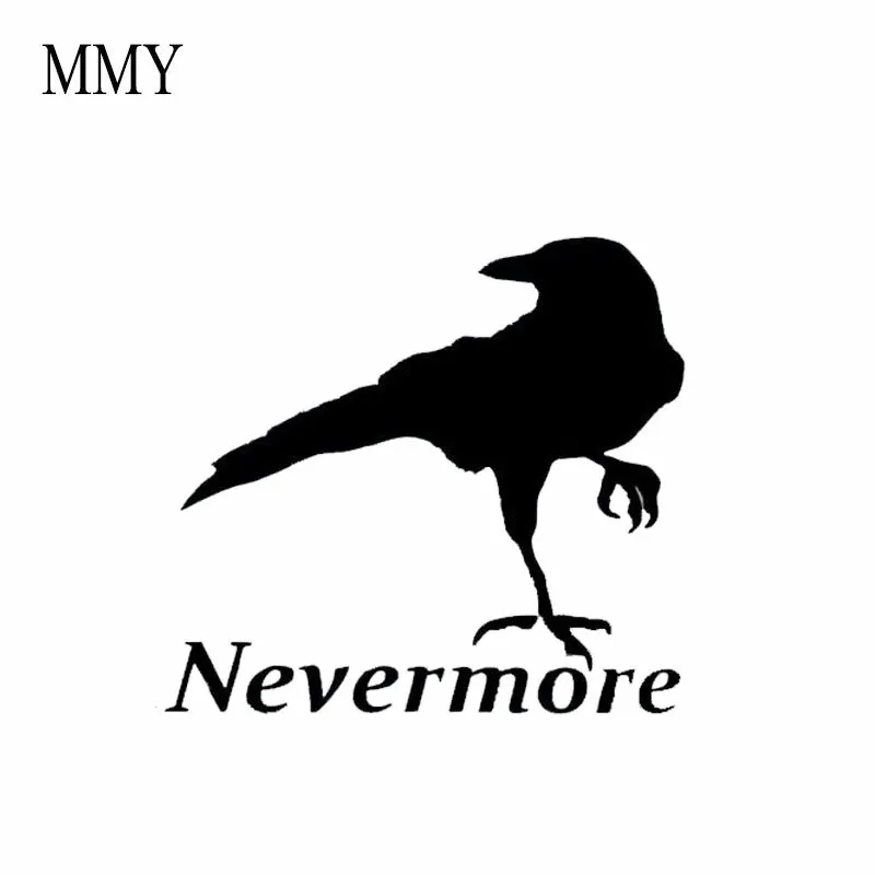 13 см * Ворон NEVERMORE автомобильная виниловая наклейка на бампер Эдгар Аллан Poe