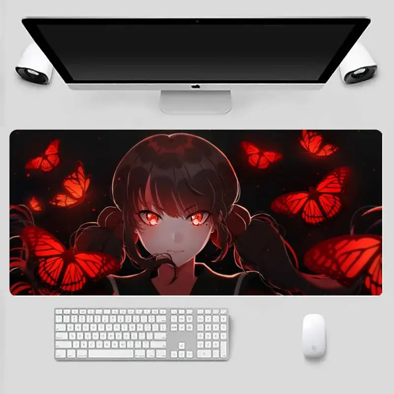 

Anime Girl Danganronpa Unique Desktop Pad Game Mousepad X XL XXL Non-slip Cushion Thickness 2mm LockEdge equal LE