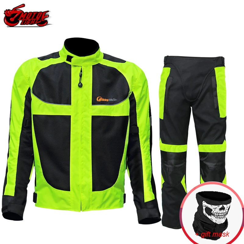 Мотоциклетная дышащая сетчатая куртка для мужчин светоотражающие гоночные