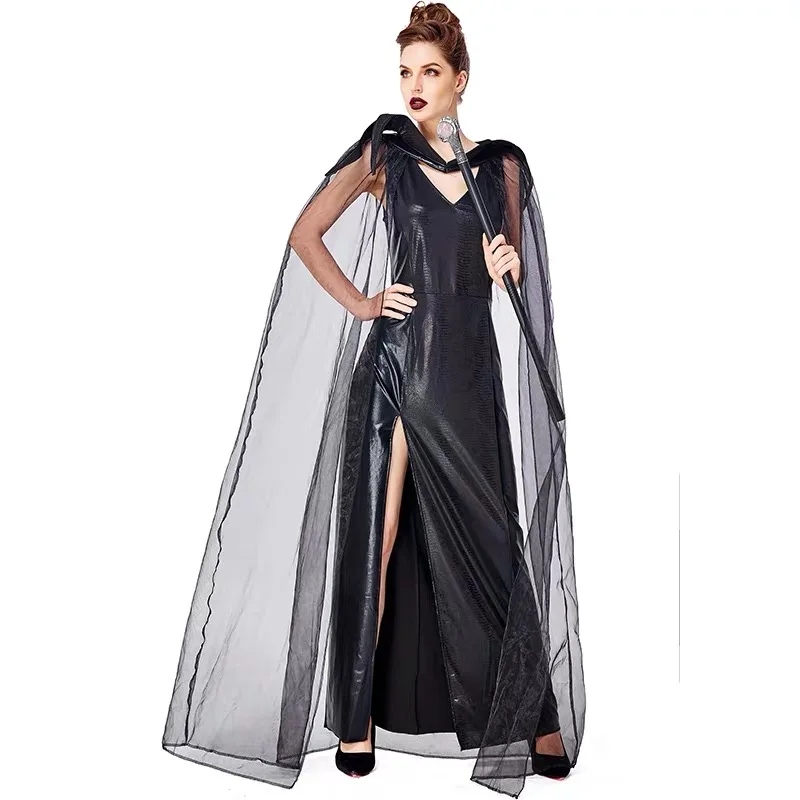 Женщины Злая Королева Ведьма Волшебница Косплей Женский Хэллоуин Дракон