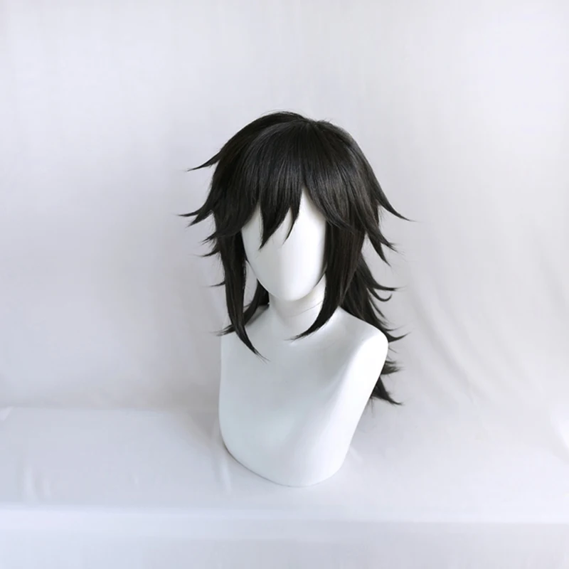 Парик для косплея из аниме рассекающий демонов м/ф no Yaiba томиока гиюу прямой